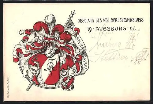 AK Augsburg, Absolvia des Kgl. Realgymnasiums 1907