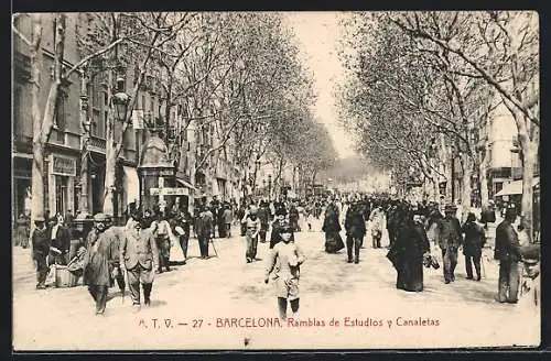 AK Barcelona, Ramblas de Estudios y Canaletas