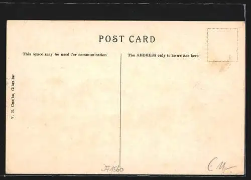 AK Gibraltar, Rock from Algeciras, ships at the pier