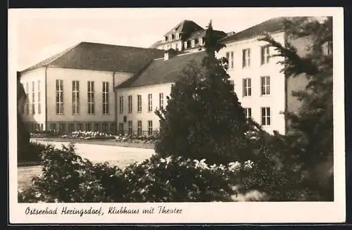 AK Heringsdorf, Ostseebad, Klubhaus mit Theater
