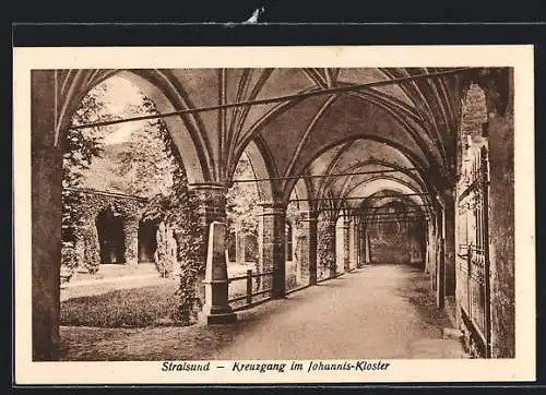 AK Stralsund, Kreuzgang im Johannis-Kloster