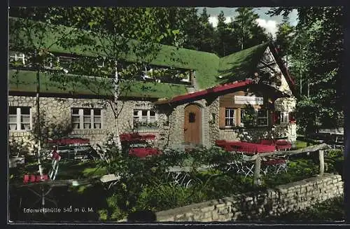 AK Hersbruck i. d. Pegnitz /Engelthal, Gasthaus Edelweisshütte
