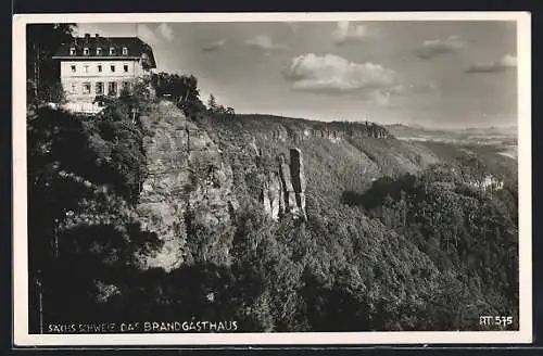 AK Hohnstein /Elbe, Das Brandgasthaus