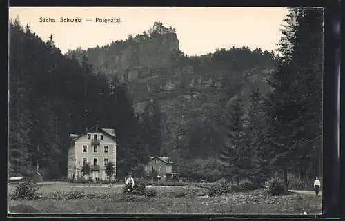 AK Polenztal /Sächs. Schweiz, Ortspartie