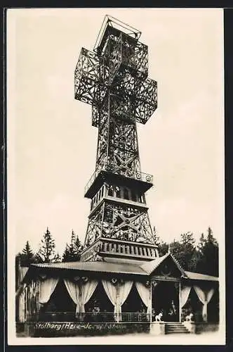 AK Stolberg /Harz, Josephshöhe mit Turm