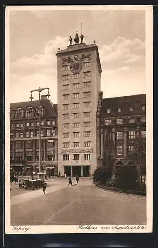 AK Leipzig, Hochhaus am Augustusplatz