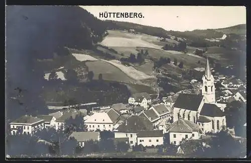 AK Hüttenberg, Teilansicht mit Kirche