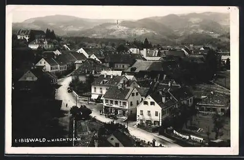 AK Eibiswald, Teilansicht mit Strassenpartie vom Kirchturm