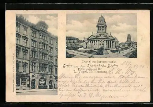 AK Berlin, Gasthaus Spatenbräu, Gendarmenmarkt