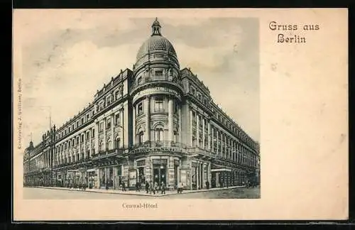 AK Berlin, am Central-Hotel