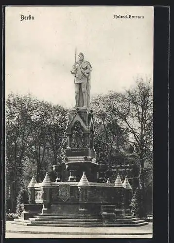 AK Berlin-Tiergarten, Am Roland-Brunnen