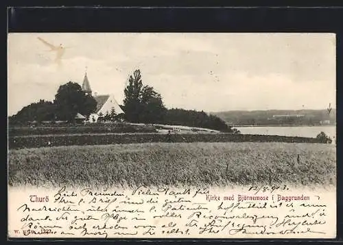 AK Thurö, Kirke med Björnemose i Baggrunden