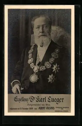 AK Exzellenz Dr. Carl Lueger, Bürgermeister von Wien
