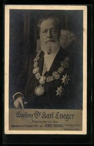 AK Exzellenz Dr. Carl Lueger, Bürgermeister von Wien