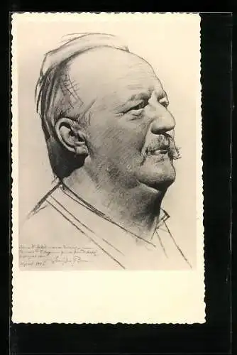 AK Dichter Conrad Ferdinand Meyer im Portrait