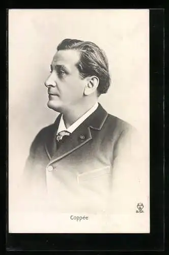 AK Coppée, Portrait des Dichters