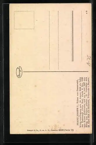 AK Kaiser Franz Josef I. von Österreich in Uniform