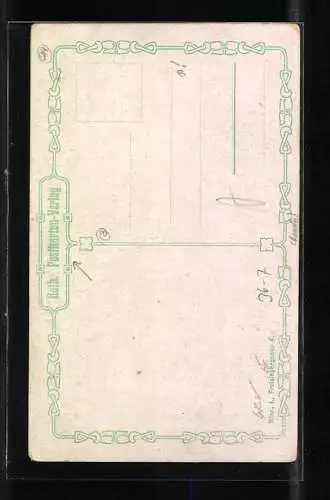 AK Wien, Erinnerung an den XXIII. Intern. Eucharist. Kongress 1912, Gnadenbild und beleuchteter Kelch