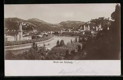 Foto-AK Fritz Gratl: Salzburg, Panorama