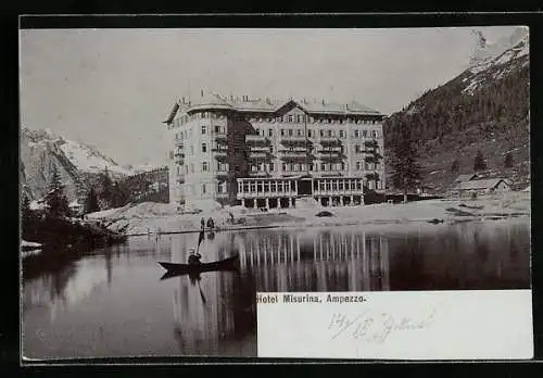 Foto-AK Fritz Gratl: Ampezzo, Hotel Misurina