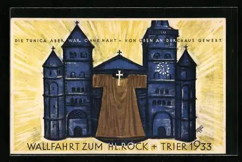 AK Trier, Wallfahrt zum HL.Rock + Trier 1933 Kongress