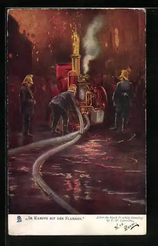 AK Fire Brigade, Fighting the flames, Connecting the Hose