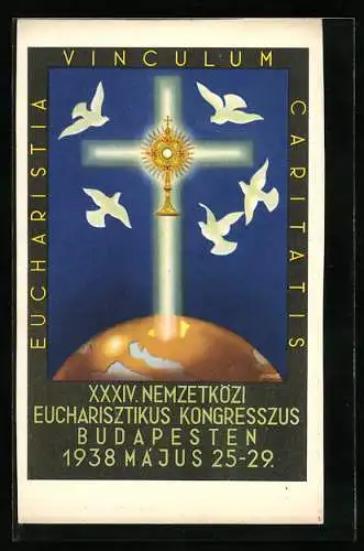 AK Budapest, XXIV. Nemzetközi Eucharisztikus Kongresszus 1938