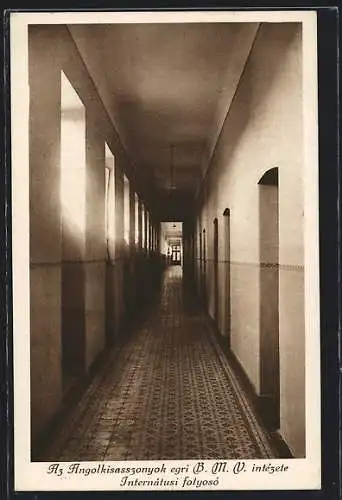 AK Eger, Az Angolkisasszonyok egri B. M. V. intézete, Internátusi folyosó