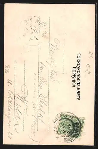 AK Sarajevo, Blick in eine Strasse