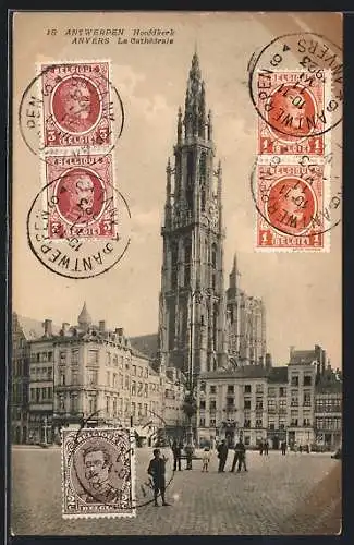 AK Anvers, la Cathédrale