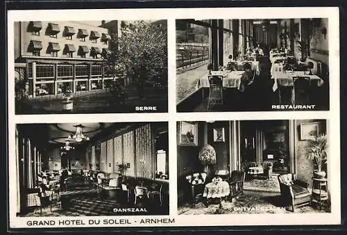 AK Arnhem, Grand Hotel du Soleil, Serre, Restaurant, Danszaal