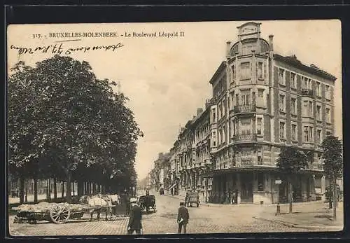AK Bruxelles-Molenbeek, le Boulevard Léopold II
