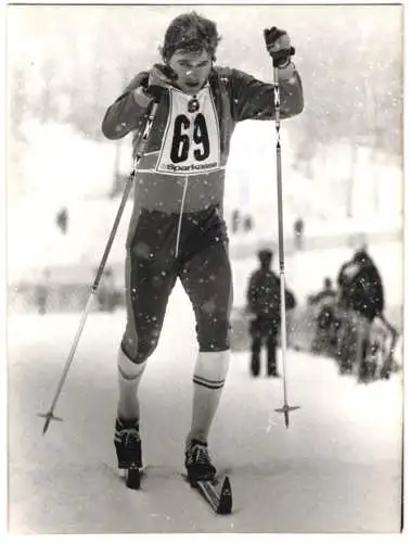 Fotografie Thomas Magnuson, Sieger im 15 km Langlauf in Seefeld 1975