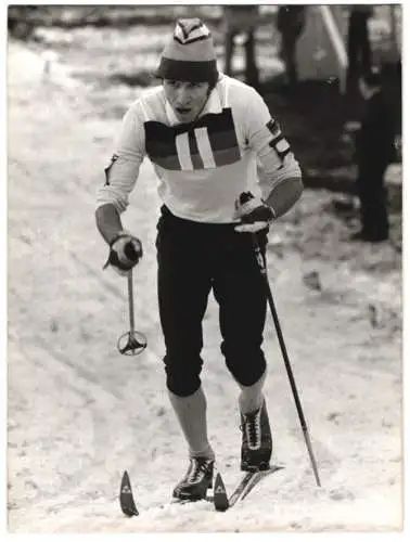Fotografie Ski-Langlauf, BRD-Skiläufer Hans Speicher