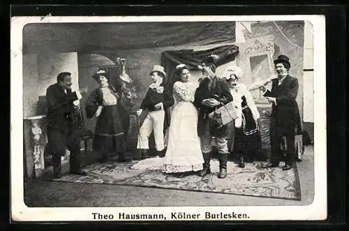AK Kölner Burlesken um Theo Hausmann