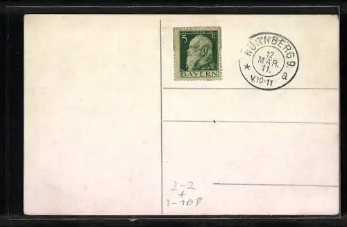 AK Prinzregent Luitpold, Briefmarken