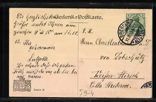 AK Zur Erinnerung an das seltene Datum, 11.12.13, Landschaft mit Frau