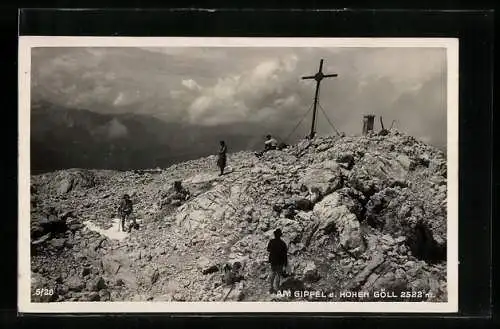 AK Gipfelkreuz auf dem Hohen Göll