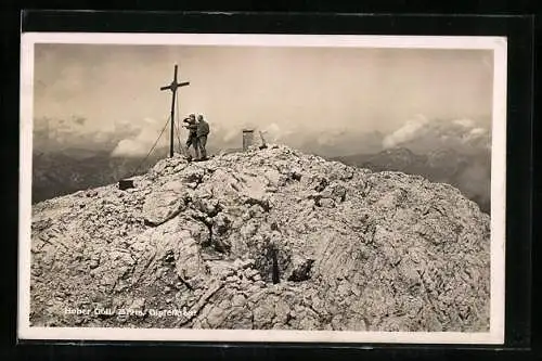 AK Gipfelkreuz auf dem Hohen Göll