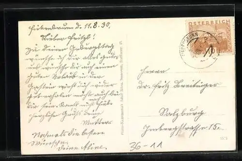 Foto-AK Wildseeloderspitze, Blick auf die Glocknergruppe