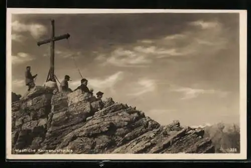 AK Gipfelkreuz auf der Westlichen Karwendelspitze