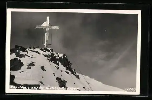 AK Das Kreuz auf der Witelspitze im Winter