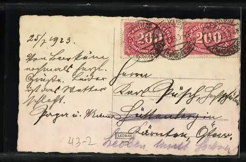 Foto-AK Liebespaar in Bademode im Wasser liegend