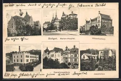AK Stuttgart, Marienhospital, St. Paul, Vincentiushaus