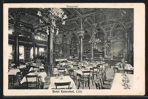 AK Cöln, Hotel Kaiserhof, Restaurant