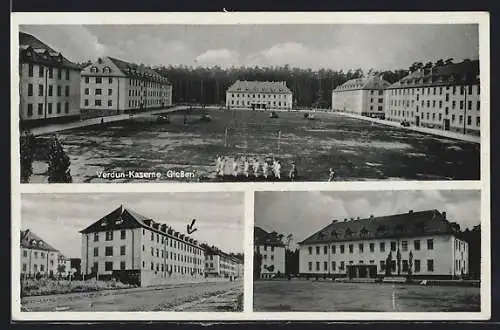 AK Giessen, Verdun-Kaserne, Mehrfachansichten