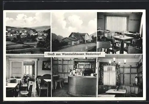 AK Wommelshausen / Biedenkopf, Wommelshausen-Hütte, Aussen- und Innenansichten