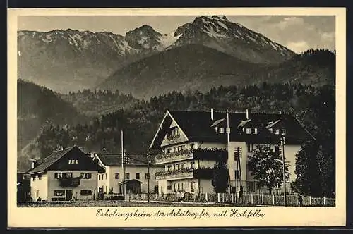 AK Bergen / Obb., Arbeitsopferheim mit Hochfelln