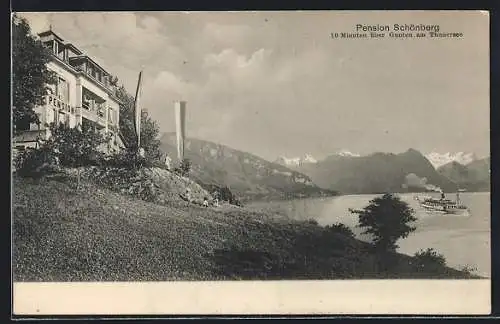 AK Gunten am Thunersee, Pension Schönberg