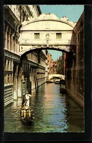 AK Venedig, Die Seufzerbrücke im Sonnenschein